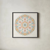 Harvest Whimsy X by Dina June. Shown in a sleek black glass frame for a contemporary gallery look. Available as an archival giclee rolled canvas, fine art paper, or poster print. SKU 91929a.