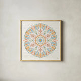 Harvest Whimsy X by Dina June. Shown in a natural wood glass frame for a timeless modern aesthetic. Available as an archival giclee rolled canvas, fine art paper, or poster print. SKU 91929a.