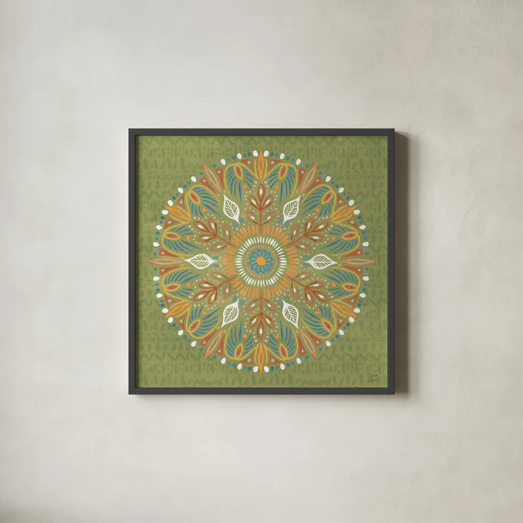 Harvest Whimsy X Color by Dina June. Shown in a sleek black glass frame for a contemporary gallery look. Available as an archival giclee rolled canvas, fine art paper, or poster print. SKU 91931a.