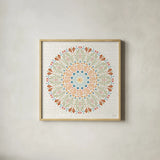 Harvest Whimsy XI by Dina June. Shown in a natural wood glass frame for a timeless modern aesthetic. Available as an archival giclee rolled canvas, fine art paper, or poster print. SKU 91930a.
