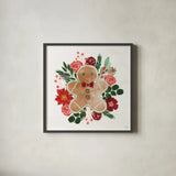 Holiday Harmony II by Dina June. Shown in a sleek black glass frame for a contemporary gallery look. Available as an archival giclee rolled canvas, fine art paper, or poster print. SKU 102165a.