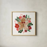 Holiday Harmony II by Dina June. Shown in a natural wood glass frame for a timeless modern aesthetic. Available as an archival giclee rolled canvas, fine art paper, or poster print. SKU 102165a.