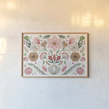Holiday Lore I Light by Dina June. shown as a paper print in a natural frame. Available as a archival giclee rolled canvas, fine art paper, or poster print. SKU 97160i.