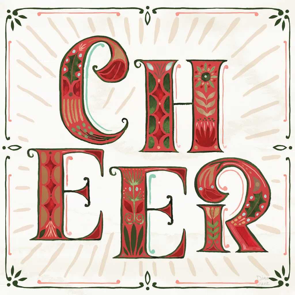 Holiday Lore V Light by Dina June. SKU 97168a. Archival Giclee Fine art print for wall decor.