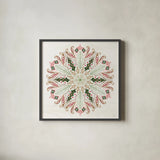 Holiday Lore VI by Dina June. Shown in a sleek black glass frame for a contemporary gallery look. Available as an archival giclee rolled canvas, fine art paper, or poster print. SKU 97169a.