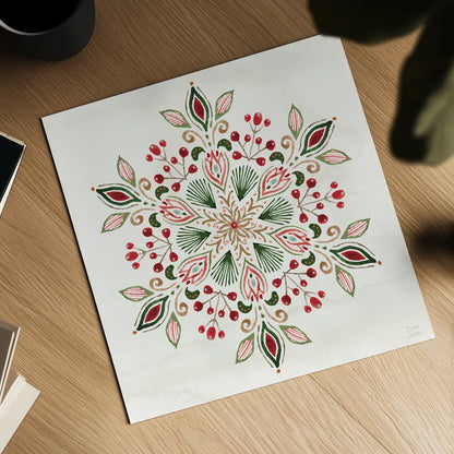 Holiday Lore VII by Dina June. Shown as a detailed flat fine art print, highlighting archival giclee quality. Available as an archival giclee rolled canvas, fine art paper, or poster print. SKU 97170a.