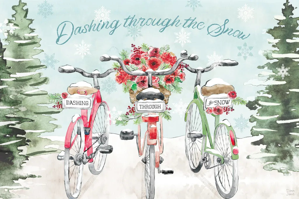 Holiday Ride I by Dina June. SKU 63614i. Archival Giclee Fine art print for wall decor.