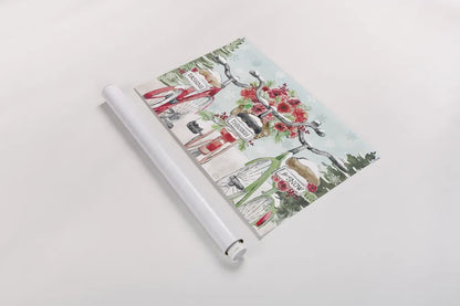 Holiday Ride IV by Dina June. shown as a rolled paper print. Available as archival giclee rolled canvas, fine art paper, or poster print. SKU 63617i.