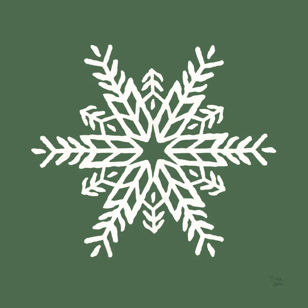 Holiday Ride Snowflake I by Dina June. SKU 65418a. Archival Giclee Fine art print for wall decor.