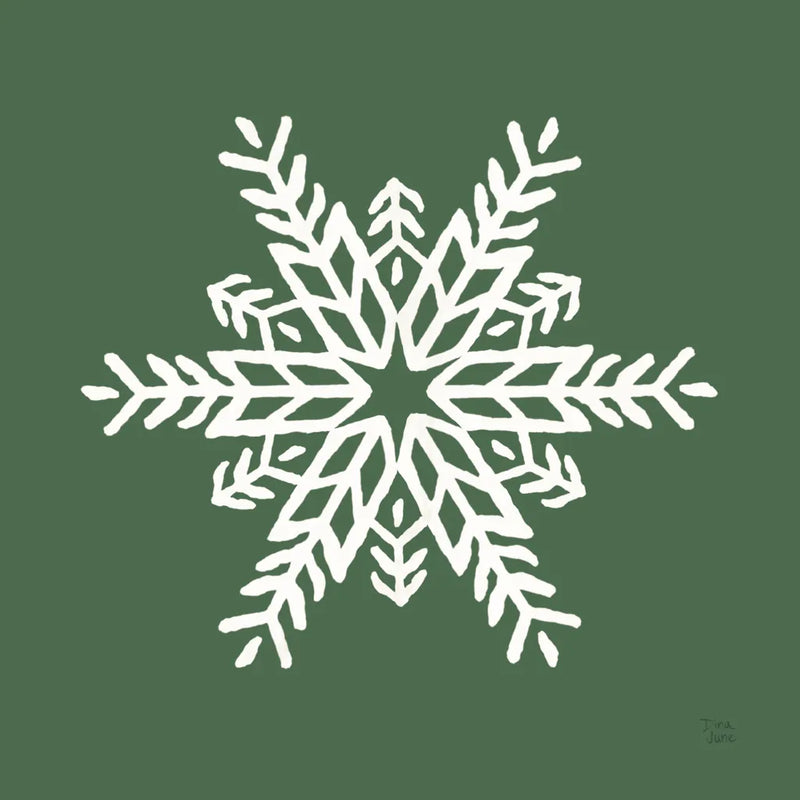 Holiday Ride Snowflake I by Dina June. SKU 65418a. Archival Giclee Fine art print for wall decor.