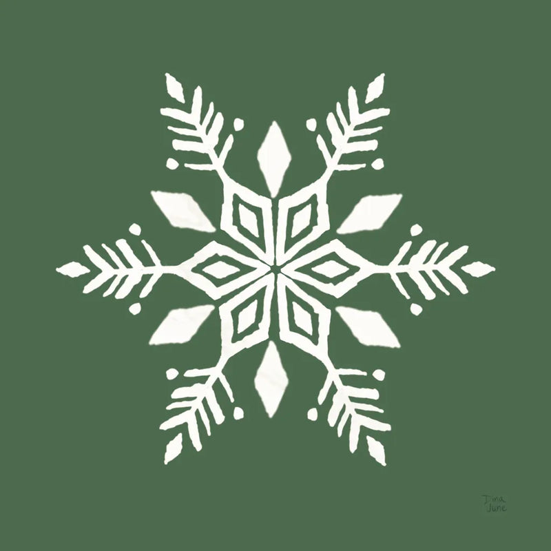 Holiday Ride Snowflake II by Dina June. SKU 65419a. Archival Giclee Fine art print for wall decor.