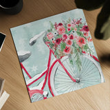 Holiday Ride V by Dina June. Shown as a detailed flat fine art print, highlighting archival giclee quality. Available as an archival giclee rolled canvas, fine art paper, or poster print. SKU 63618a.