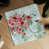 Holiday Ride VI by Dina June. Shown as a detailed flat fine art print, highlighting archival giclee quality. Available as an archival giclee rolled canvas, fine art paper, or poster print. SKU 63619a.