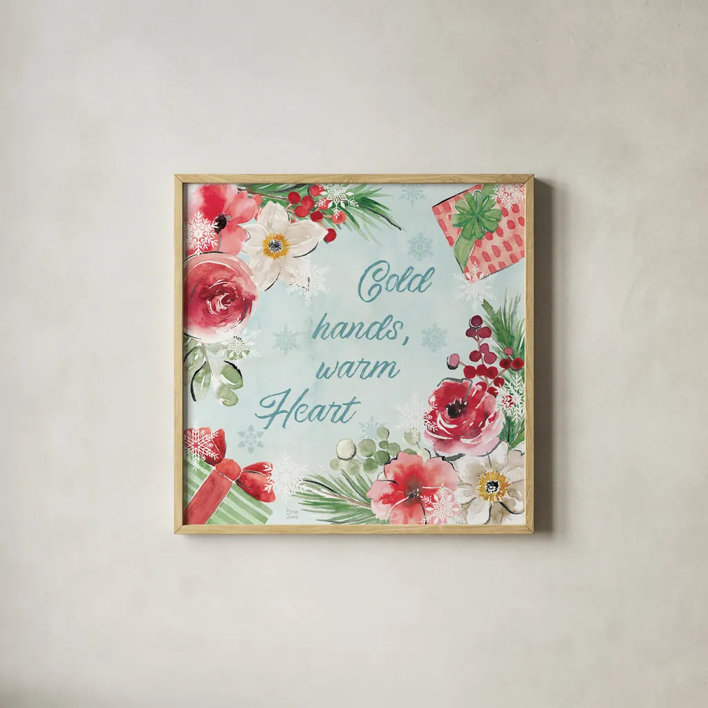 Holiday Ride VIII by Dina June. Shown in a natural wood glass frame for a timeless modern aesthetic. Available as an archival giclee rolled canvas, fine art paper, or poster print. SKU 63621a.