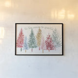 Holiday Sparkle I by Dina June. shown as a paper print in a black flame. Available as a archival giclee rolled canvas, fine art paper, or poster print. SKU 78584i.