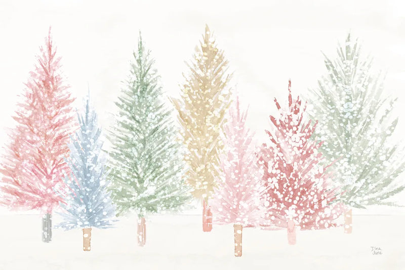Holiday Sparkle I Pastel by Dina June. SKU 81955i. Archival Giclee Fine art print for wall decor.