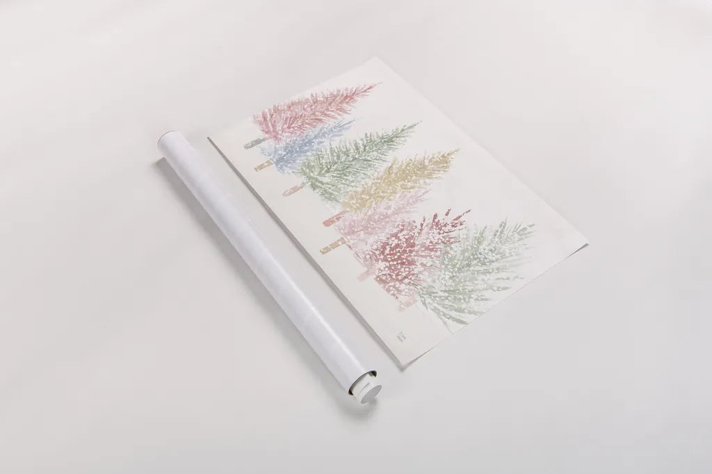 Holiday Sparkle I Pastel by Dina June. shown as a rolled paper print. Available as archival giclee rolled canvas, fine art paper, or poster print. SKU 81955i.