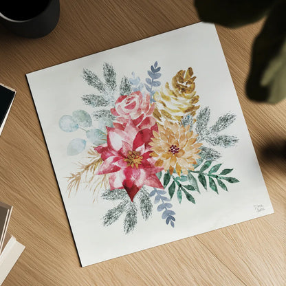 Holiday Sparkle II by Dina June. Shown as a detailed flat fine art print, highlighting archival giclee quality. Available as an archival giclee rolled canvas, fine art paper, or poster print. SKU 78585a.