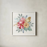 Holiday Sparkle II by Dina June. Shown in a crisp white glass frame for a clean and minimalist style. Available as an archival giclee rolled canvas, fine art paper, or poster print. SKU 78585a.