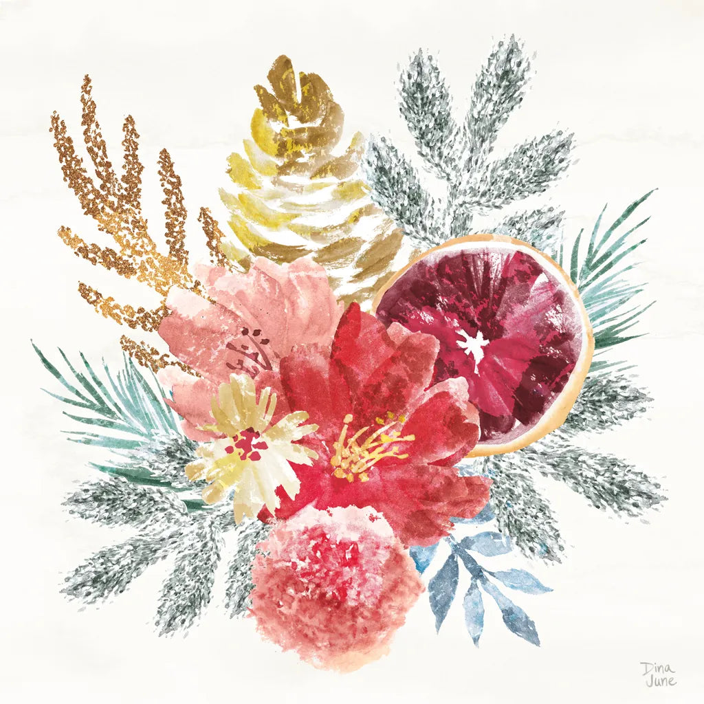 Holiday Sparkle III by Dina June. SKU 78586a. Archival Giclee Fine art print for wall decor.