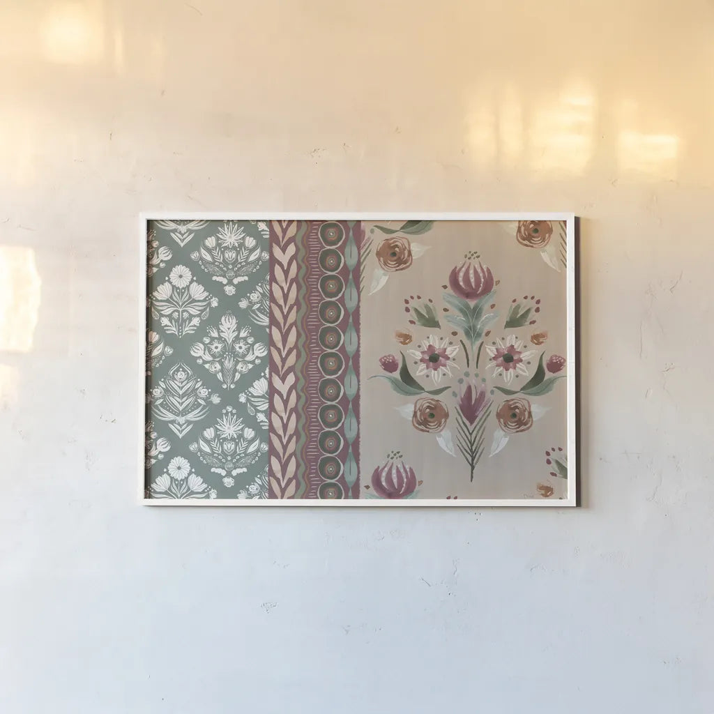 Impressions I by Dina June. shown as a paper print in a white frame. Available as a archival giclee rolled canvas, fine art paper, or poster print. SKU 97774i.