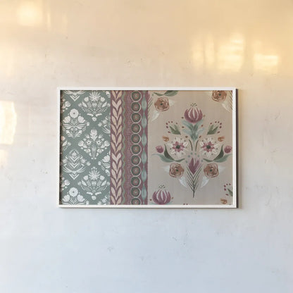 Impressions I by Dina June. shown as a paper print in a white frame. Available as a archival giclee rolled canvas, fine art paper, or poster print. SKU 97774i.