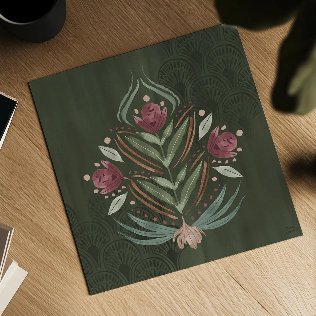 Impressions IV by Dina June. Shown as a detailed flat fine art print, highlighting archival giclee quality. Available as an archival giclee rolled canvas, fine art paper, or poster print. SKU 97777a.