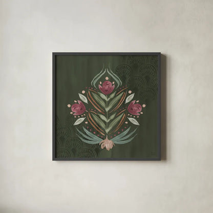 Impressions IV by Dina June. Shown in a sleek black glass frame for a contemporary gallery look. Available as an archival giclee rolled canvas, fine art paper, or poster print. SKU 97777a.