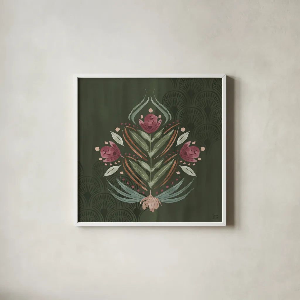 Impressions IV by Dina June. Shown in a crisp white glass frame for a clean and minimalist style. Available as an archival giclee rolled canvas, fine art paper, or poster print. SKU 97777a.