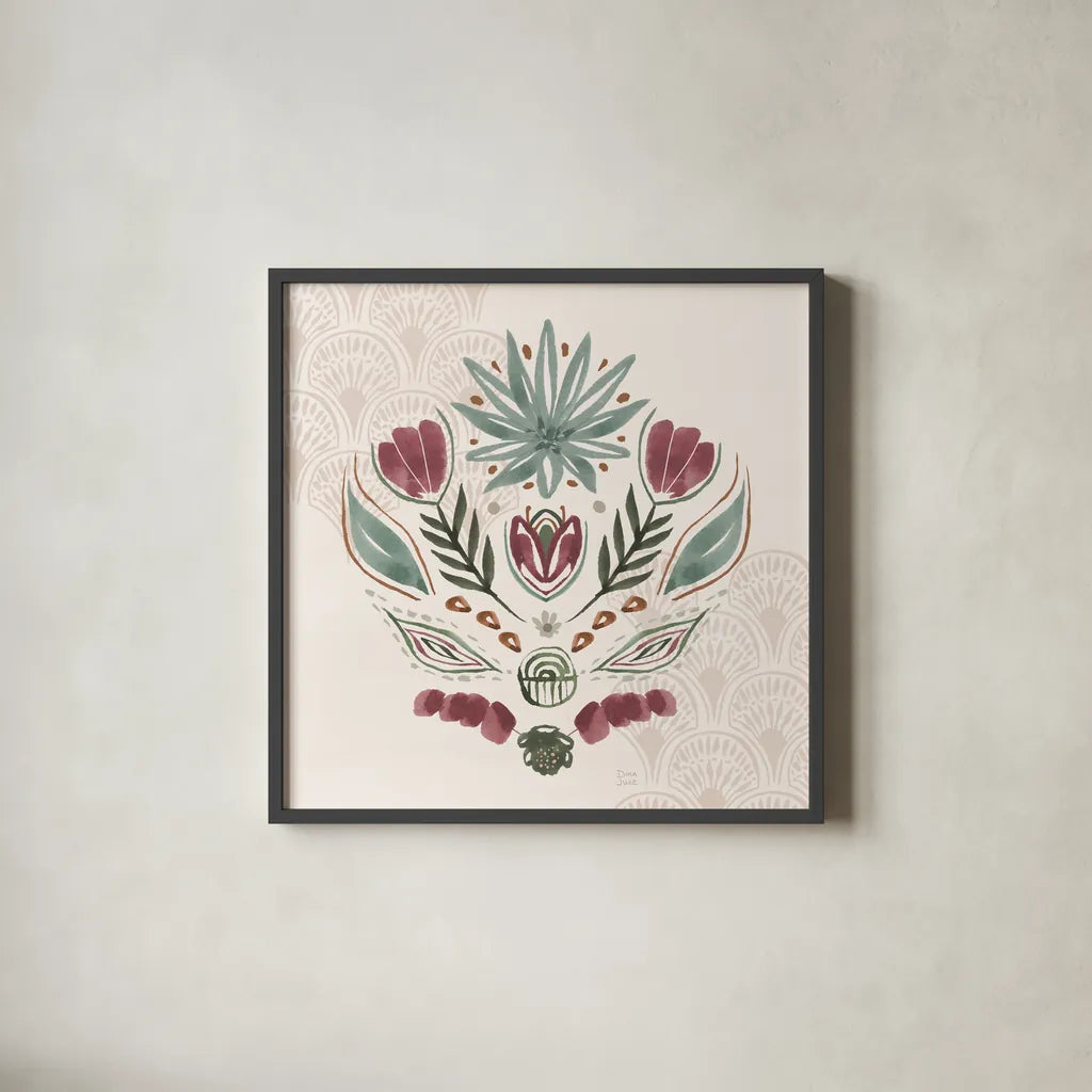 Impressions VI by Dina June. Shown in a sleek black glass frame for a contemporary gallery look. Available as an archival giclee rolled canvas, fine art paper, or poster print. SKU 97779a.