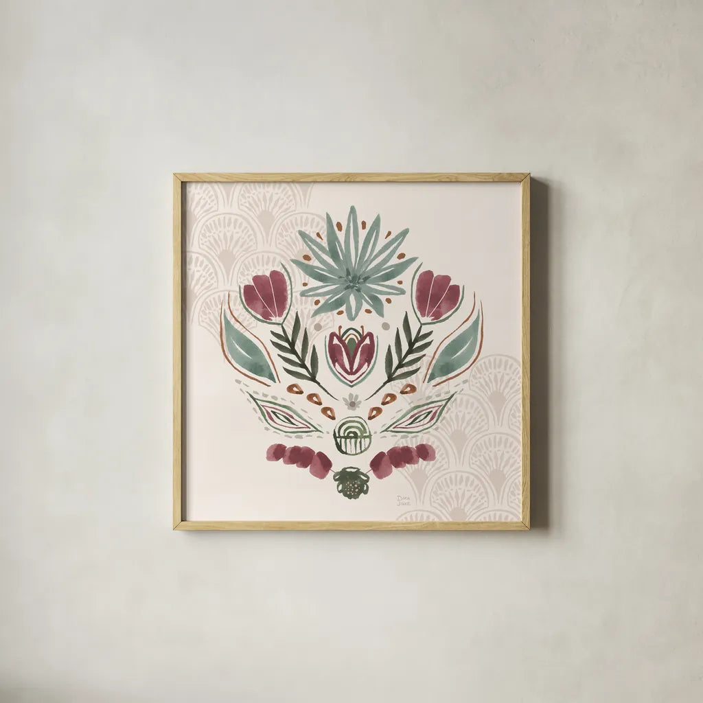 Impressions VI by Dina June. Shown in a natural wood glass frame for a timeless modern aesthetic. Available as an archival giclee rolled canvas, fine art paper, or poster print. SKU 97779a.