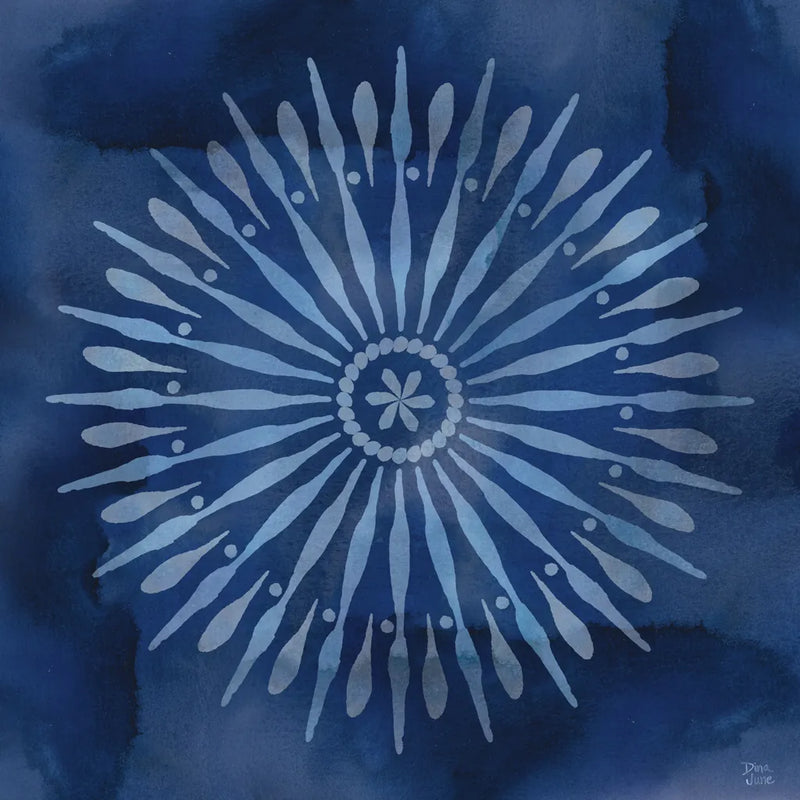 Indigo Splash III by Dina June. SKU 71922a. Archival Giclee Fine art print for wall decor.