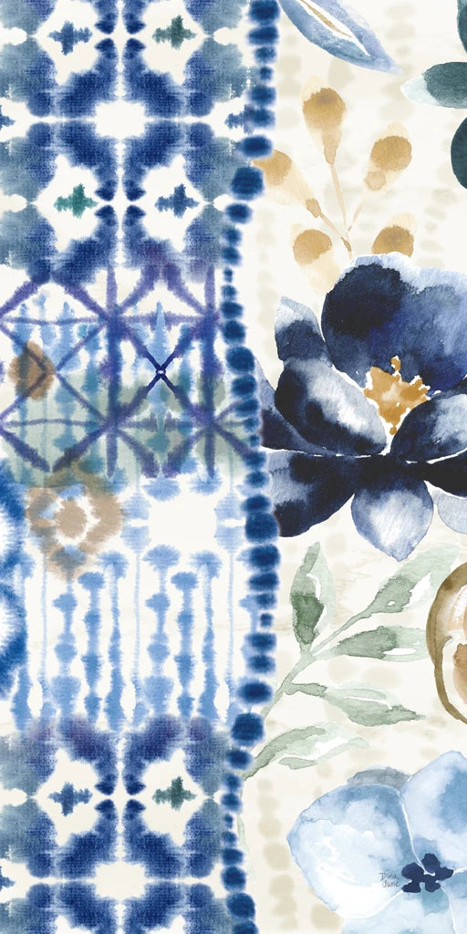 Indigo Splash VI Crop by Dina June