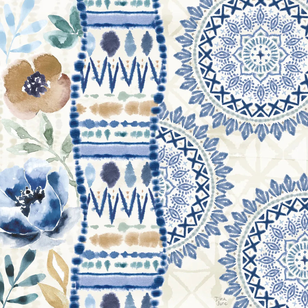 Indigo Splash VII by Dina June. SKU 71926a. Archival Giclee Fine art print for wall decor.