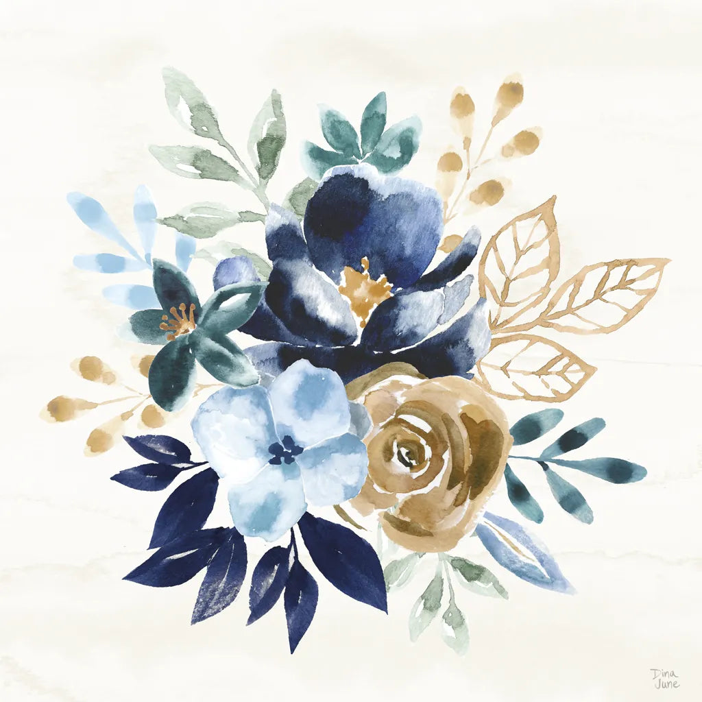 Indigo Splash X by Dina June. SKU 71929a. Archival Giclee Fine art print for wall decor.