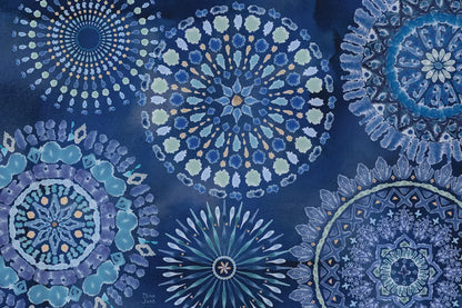 Indigo Splash XI by Dina June. SKU 71930i. Archival Giclee Fine art print for wall decor.