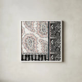Kasbah Crush IV by Dina June. Shown in a crisp white glass frame for a clean and minimalist style. Available as an archival giclee rolled canvas, fine art paper, or poster print. SKU 64295a.
