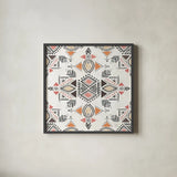 Kasbah Crush X by Dina June. Shown in a sleek black glass frame for a contemporary gallery look. Available as an archival giclee rolled canvas, fine art paper, or poster print. SKU 64301a.