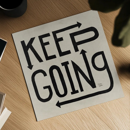 Keep Going I Neutral by Dina June. Shown as a detailed flat fine art print, highlighting archival giclee quality. Available as an archival giclee rolled canvas, fine art paper, or poster print. SKU 91813a.