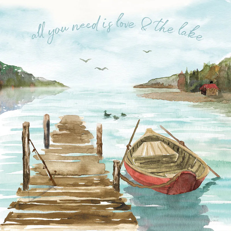 Lake Love II by Dina June. SKU 67271a. Archival Giclee Fine art print for wall decor.