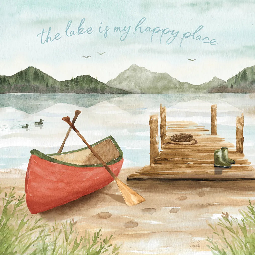 Lake Love III by Dina June. SKU 67272a. Archival Giclee Fine art print for wall decor.