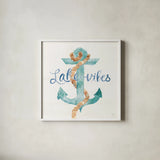Lake Love V by Dina June. Shown in a crisp white glass frame for a clean and minimalist style. Available as an archival giclee rolled canvas, fine art paper, or poster print. SKU 67274a.