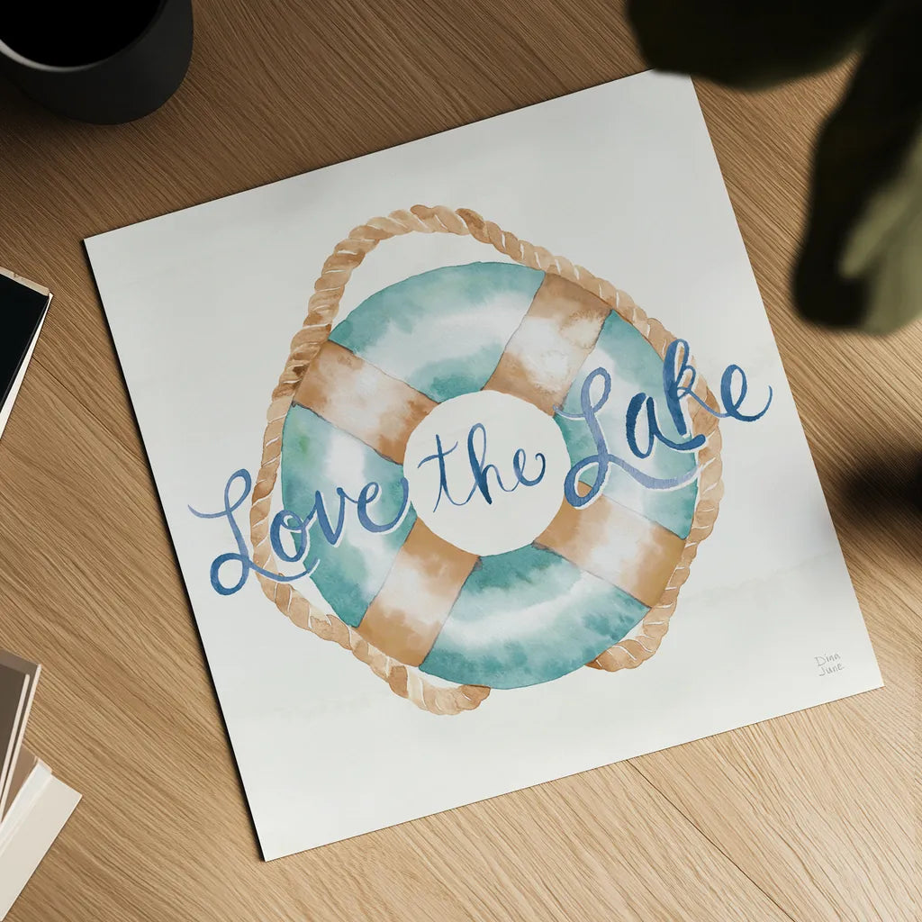 Lake Love VI by Dina June. Shown as a detailed flat fine art print, highlighting archival giclee quality. Available as an archival giclee rolled canvas, fine art paper, or poster print. SKU 67275a.