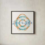 Lake Love VI by Dina June. Shown in a sleek black glass frame for a contemporary gallery look. Available as an archival giclee rolled canvas, fine art paper, or poster print. SKU 67275a.