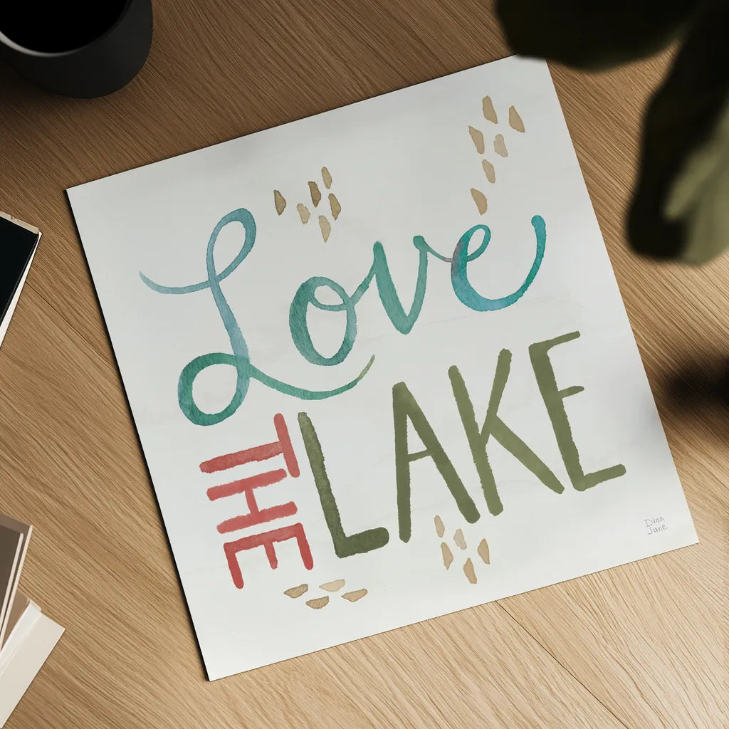 Lake Love VII by Dina June. Shown as a detailed flat fine art print, highlighting archival giclee quality. Available as an archival giclee rolled canvas, fine art paper, or poster print. SKU 67276a.