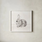 Little Animals II by Dina June. Shown in a crisp white glass frame for a clean and minimalist style. Available as an archival giclee rolled canvas, fine art paper, or poster print. SKU 90260a.