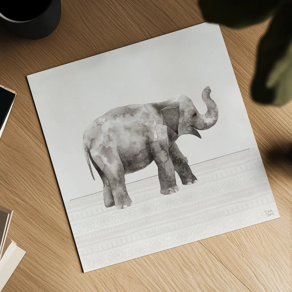 Little Animals III by Dina June. Shown as a detailed flat fine art print, highlighting archival giclee quality. Available as an archival giclee rolled canvas, fine art paper, or poster print. SKU 90261a.