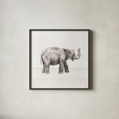 Little Animals III by Dina June. Shown in a sleek black glass frame for a contemporary gallery look. Available as an archival giclee rolled canvas, fine art paper, or poster print. SKU 90261a.
