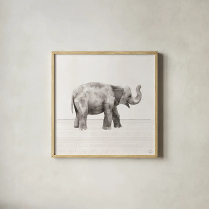 Little Animals III by Dina June. Shown in a natural wood glass frame for a timeless modern aesthetic. Available as an archival giclee rolled canvas, fine art paper, or poster print. SKU 90261a.