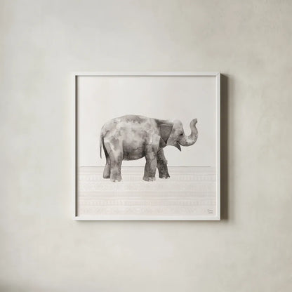 Little Animals III by Dina June. Shown in a crisp white glass frame for a clean and minimalist style. Available as an archival giclee rolled canvas, fine art paper, or poster print. SKU 90261a.